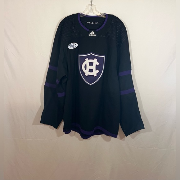 Adidas MiC Holy Cross Crusaders Team Issued Hockey Jersey Size 58 - Picture 1 of 6